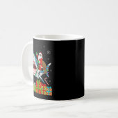 Mug Santa Riding Shark Christmas Pajama Cute Ocean Ani (Devant gauche)