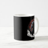 Mug Santa Riding The Japanese Monster Kaiju For Christ (Devant droit)