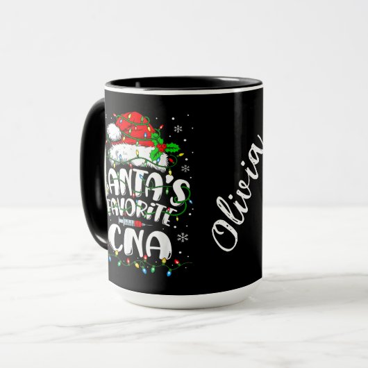 Mug Santa’s Favorite CNA (Devant gauche)