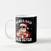 Mug Santa Says 6 7 Six Seven Meme Baseball Number 67 G (Gauche)