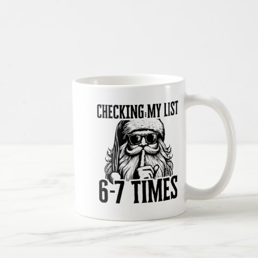 Mug Santa Six Seven 6 7 Meme Funny Christmas Holiday H (Droite)