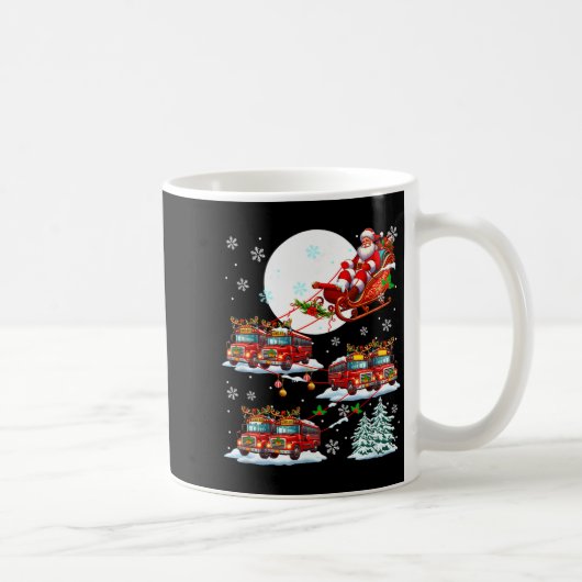 Mug Santa Sleigh Reindeer School Buses Matching Driver (Droite)