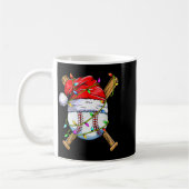 Mug Santa Srts Design For Men Boys Christmas Baseball (Gauche)