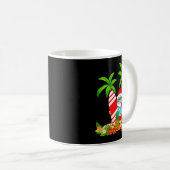 Mug Santa Summer Surfing Christmas In July Beach Vacat (Devant droit)
