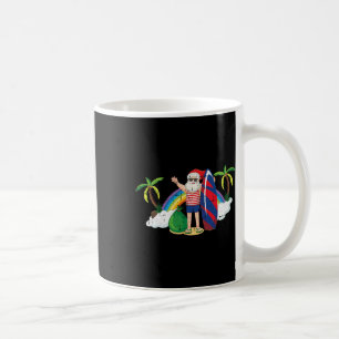 Mug Santa surfant Noël en juillet Été Tropical Be