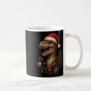 Mug Santa T-rex Noël Dinosaure drôle de vacances 