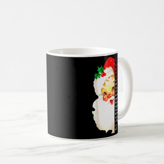 Mug Santa Twas The Night Before Christmas Matching Paj (Devant droit)