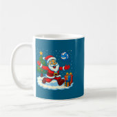 Mug Santa Volleyball Playing Srt Christmas Tree Xmas P (Gauche)