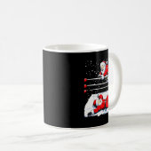 Mug Santa Wrestling Lover Wrestler Christmas Xmas Paja (Devant droit)