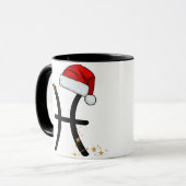 Mug Santa Zodiaque Poissons (Devant gauche)