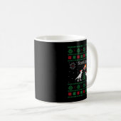 Mug Santaaa Dinosaur Ugly Christmas Sweater (Devant droit)