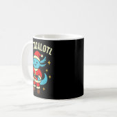 Mug Santacalotl Santa Claus Cute Blue Axolotl New Year (Devant gauche)