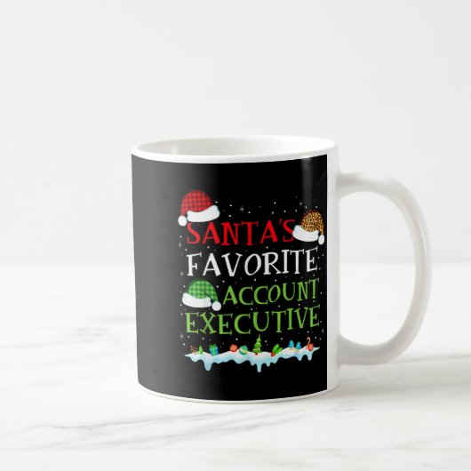 Mug Santa's Favorite Account Executive Fun Christmas (Droite)
