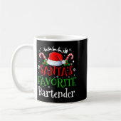 Mug Santa's Favorite Bartender Christmas Party  (Gauche)