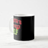 Mug Santa's Favorite Elf Christmas Family Matching Gro (Devant gauche)