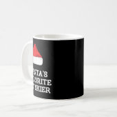 Mug Santas Favorite Jet Skier Christmas Xmas Skiing Sk (Devant gauche)