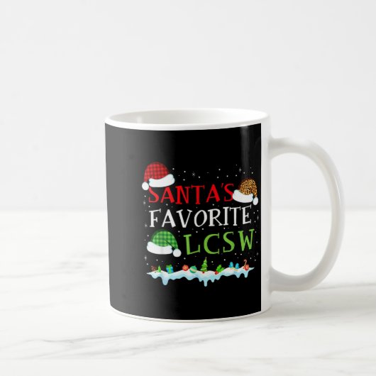 Mug Santa's Favorite Lcsw Fun Christmas (Droite)