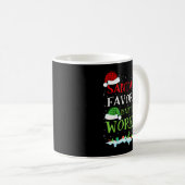Mug Santa's Favorite Maintenance Worker Fun Christmas (Devant droit)