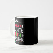 Mug Santa's Favorite Math Teacher Christmas Mathematic (Devant gauche)