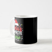 Mug Santa's Favorite Nurse Funny Christmas Nurse Xmas  (Devant gauche)
