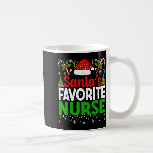Mug Santas Favorite Nurse Rn Christmas Nursing Christm (Droite)