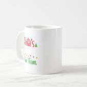 Mug Santa's Favorite Office Team Christmas Lights Sant (Devant gauche)