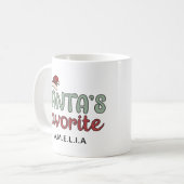 Mug Santas Favorite Personnalisé (Devant gauche)