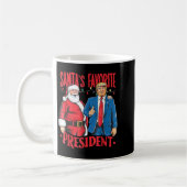 Mug Santa's Favorite President Santa Trump Dance Chris (Gauche)