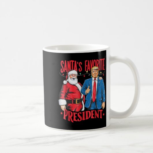 Mug Santa's Favorite President Santa Trump Dance Chris (Droite)