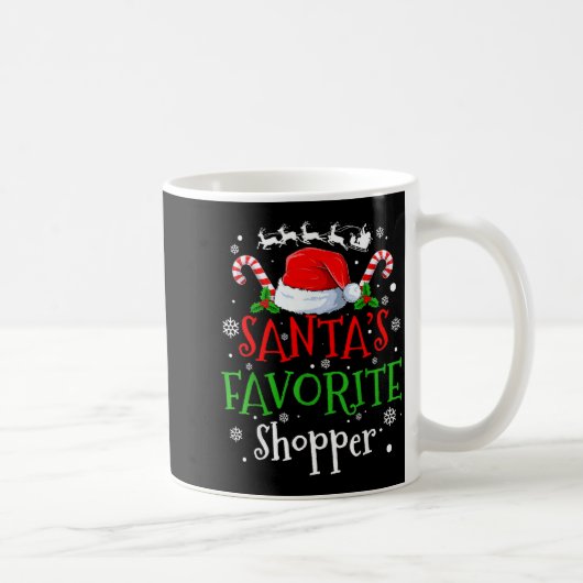 Mug Santa's Favorite Shopper Christmas Party  (Droite)