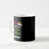 Mug Santa's Favorite Shopper Fun Christmas Consultant  (Devant gauche)