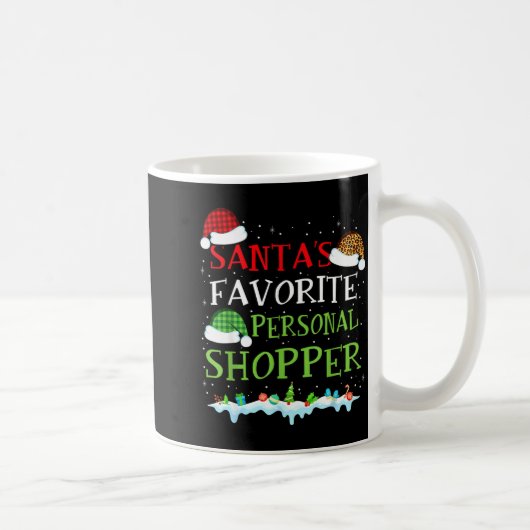 Mug Santa's Favorite Shopper Fun Christmas Consultant  (Droite)