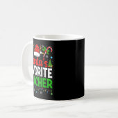 Mug Santa's Favorite Teachers Christmas Funny Christma (Devant gauche)