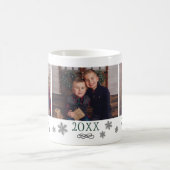 Mug Santas Helper Cute Green Holiday Photo Collage (Centre)