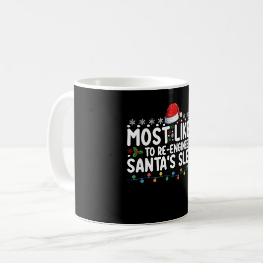 Mug Santas Sleigh Noël, Ingénieur (Devant gauche)