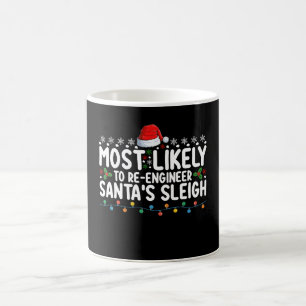 Mug Santas Sleigh Noël, Ingénieur