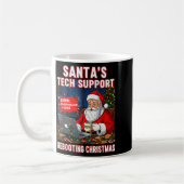 Mug Santa's Tech Suprt_ Rebooting Christmas Funny  (Gauche)