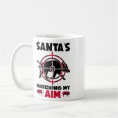 Mug Santa's Watching My Aim - Boar Hog Hunting (Gauche)