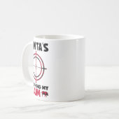 Mug Santa's Watching My Aim - Boar Hog Hunting 1 (Devant gauche)