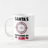 Mug Santa's Watching My Aim - Boar Hog Hunting 1 (Gauche)