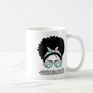 Mug Santé Black Afro Messy Bun Crew Africain Américain