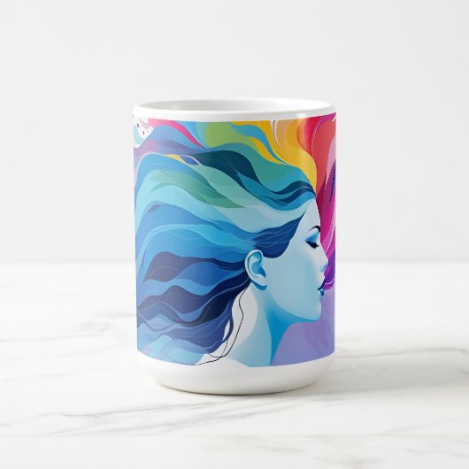Mug Santé mentale Art abstrait (Centre)