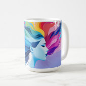 Mug Santé mentale Art abstrait (Devant droit)