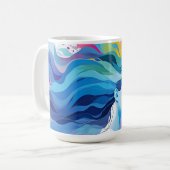 Mug Santé mentale Art abstrait (Devant gauche)