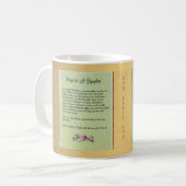 Mug Santé mentale de prière catholique de St Dymphna (Devant gauche)