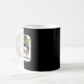 Mug Santé mentale Messine Bun Femmes soutenant l'autis (Devant gauche)