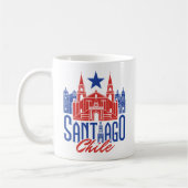 Mug Santiago Chili Souvenir chilien vacances voyage (Gauche)