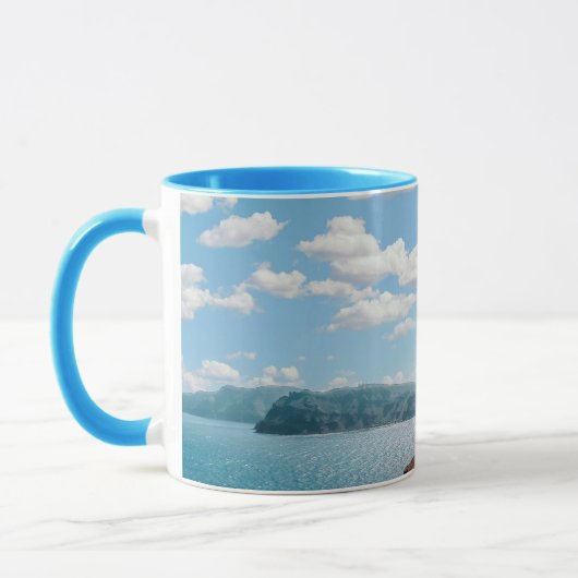 Mug Santorin, Grèce Beach House (Gauche)