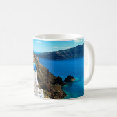 Mug Santorin, Grèce Blue Domes (Devant droit)