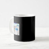 Mug Santorin Grèce Drapeau Grec Art de vacances Dôme B (Devant gauche)